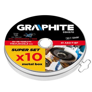 Trennscheibe f. Metall/Edelstahl 1.0 mm 10er Box in...