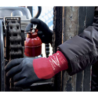 Winter work gloves nitrile coating -30°c