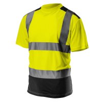 Herren Warnschutz T-Shirt Bau Warnshirt Sicherheit Arbeitsschutz Arbeitskleidung 