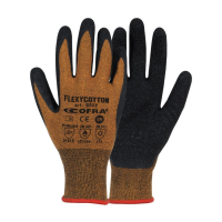 Professional work gloves with latex coating