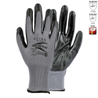 Professional nitrile work gloves grey/black