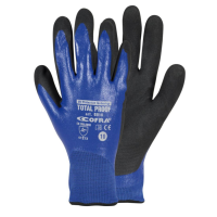 Sand pre-treated nitrile work gloves, fully coated