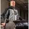NEO Herren-Strickjacke grau mit Softshell