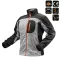 NEO Herren-Strickjacke grau mit Softshell