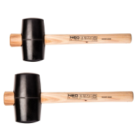 Neo rubber mallet, hickory handle