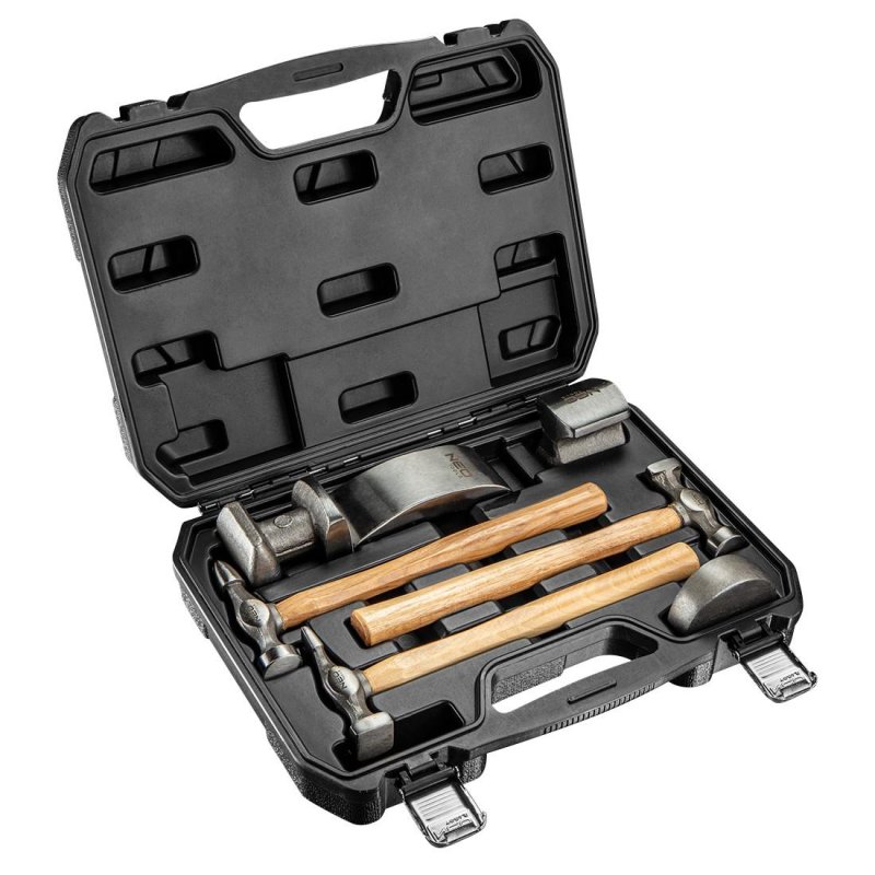Ausbeulwerkzeug Set 7-tlg Karosserie Ausbeul Hammer Kfz Blechhammer Treibhammer Ausbeulwerkzeug Set 7-tlg Karosserie Ausbeul Hammer Kfz Blechhammer Treibhammer