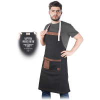 Work apron black/brown