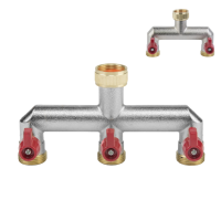 3/4" adjustable 2 or 3 way manifold with brass...