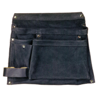Eiko suede tool belt with 5 pockets and hammer holder