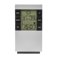 6 functions digital indoor weather station White Line