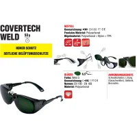 Cofra Schweißerbrille klappbar | Arbeitsbrille 53 gramm