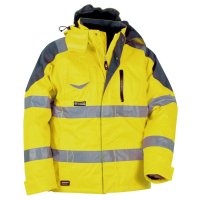 Cofra Winter-Warnschutzjacke wind- und wasserdicht gelb 44