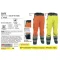 Cofra Winter-Warnschutzhose wind- und wasserdicht orange 44