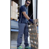 Cofra Arbeitshose Slim Fit atmungsaktiv 100% Baumwolle 44 Khaki
