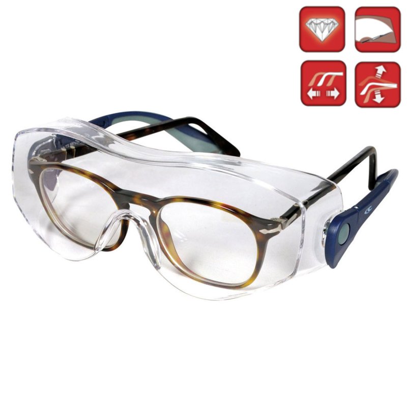 Anti-Beschlag- und Kratz-Beschichtung winddicht transparent Schutzbrille zum Umwickeln Seitenschild Schutzbrille 