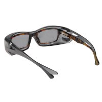 Cofra Schutzbrille für Brillenträger elegantes Design grau getönt