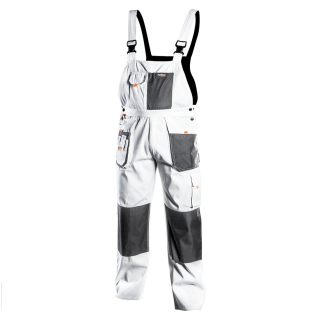 Professional dungarees white/grey (neo)