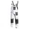 Professional dungarees white/grey (neo)