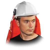 Neck protection for construction helmet