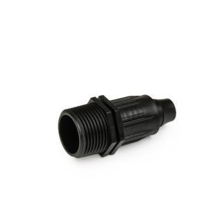 Schlauchanschluss mit 1/2 Außengewinde für 16 mm Verlegerohr