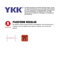 Cofra Damen Arbeitshose, YKK® Reißverschluss, waschresistent blau 34