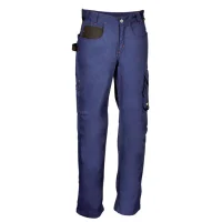 Cofra Damen Arbeitshose, YKK® Reißverschluss, waschresistent blau 34
