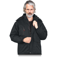 Winter jacket with fleece lining and hood
