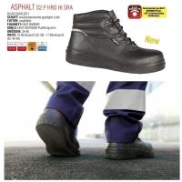 Cofra asphalt work shoes s2 p hro hi sra, smooth sole, up to 300°c