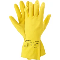 Ansell Gummihandschuhe 100% Naturkautschuk gelb