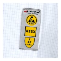 Cofra Arbeitskittel für ESD und ATEX Umgebung
