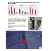 Cofra Arbeitshose mit Reflexstreifen, waschresistent