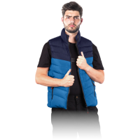 Work vest, quilted vest blue