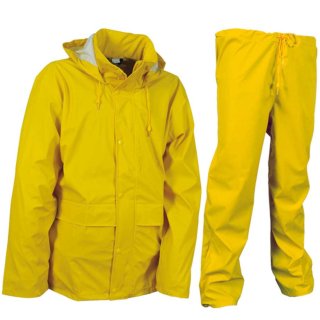 Cofra Regenanzug 2 tlg. 100% Polyester mit PU gelb S