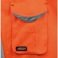 Cofra Warnschutzhose mit Reflexstreifen, Kurzgröße orange 52