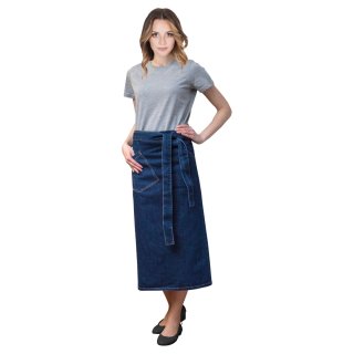 Jeansschürze lang für Damen 90x80 cm