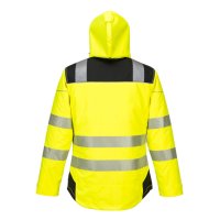 Portwest Warnschutz-Regenjacke mit Kapuze orange XS