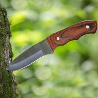 Survival-Messer 24 cm Klinge im Full-Tang Holzgriff
