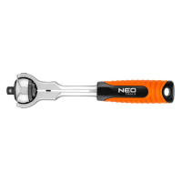360° ratsche 1/4 neo tools orange schwarz