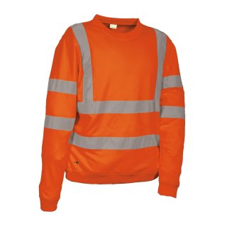 Warnschutzshirt, Langarm, Orange, Gelb