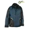 arbeitsjacke, blau, atmungsaktiv, taschen mit reißverschluss, kapuze