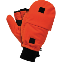 thinsulate stoff handschuhe in orange klappbar offene...