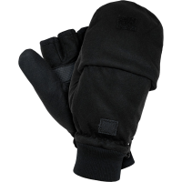 thinsulate stoff handschuhe in schwarz klappbar offene...