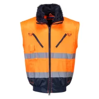 Portwest 4 in 1 Warnschutz Winter Pilotenjacke - Gelb oder Orange