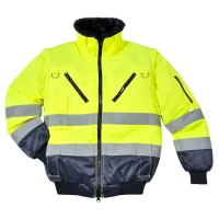 Portwest 4 in 1 Warnschutz Winter Pilotenjacke - Gelb oder Orange