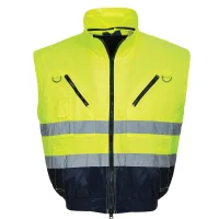 Portwest 4 in 1 Warnschutz Winter Pilotenjacke - Gelb oder Orange