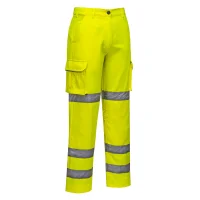warnschutzhose von portwest für damen seitliche ansicht