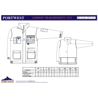 Portwest Arbeitsjacke mit 12 Taschen TX10 in versch. Farben