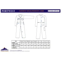 Portwest Arbeitsoverall mit 40+ UPF Gewebe