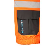 Wasserdichte Warnschutzjacke in Orange Gr. 48