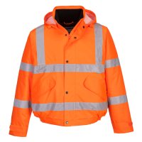 warnschutzjacke von portwest pilotenjacke ansicht vorne...